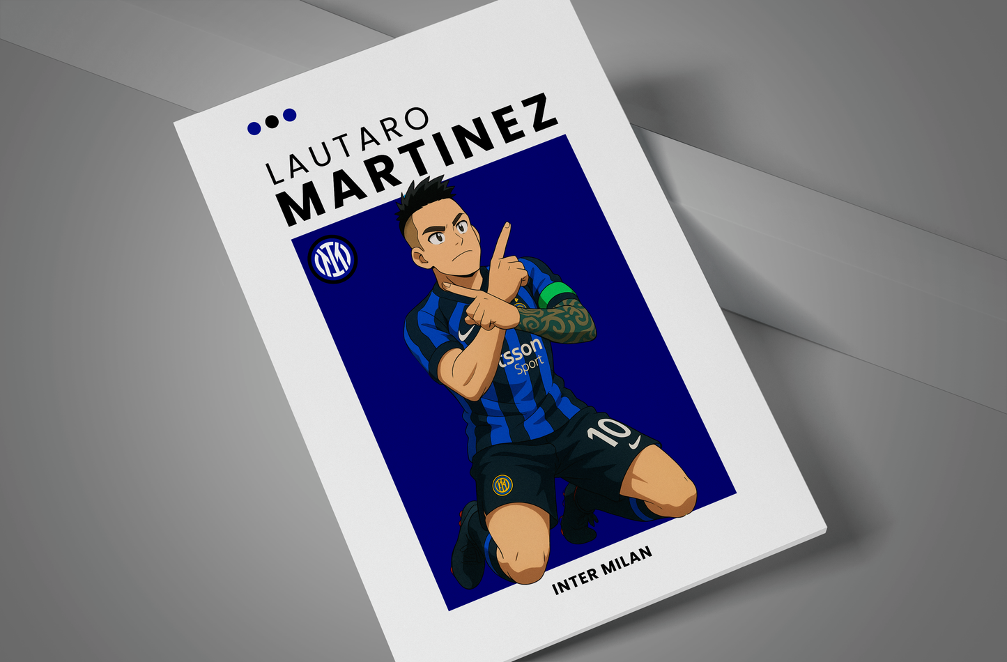 Inter Milan Poster | Lautaro Martinez | Inter Milan Merchandise